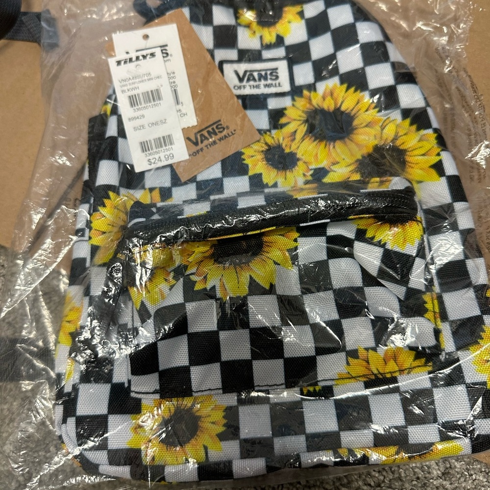 Vans Sunflower Checkered Backpack